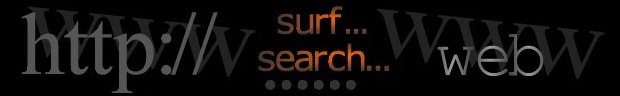 Simple image of phrases such as web, search and surf